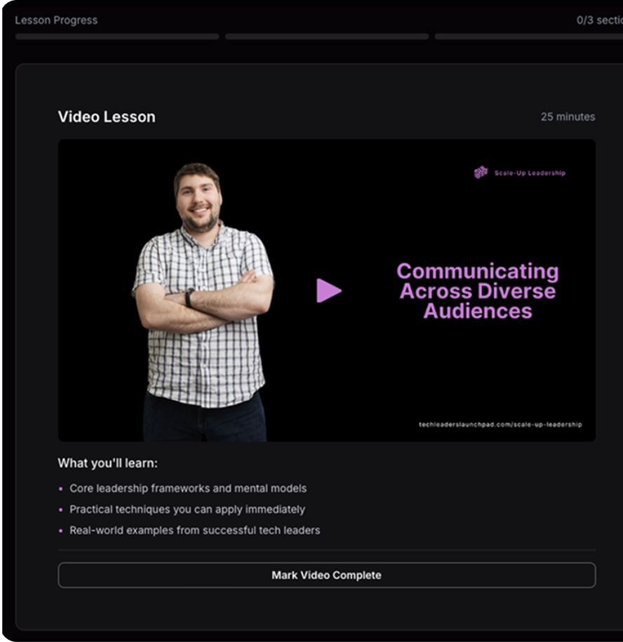 Structured leadership program