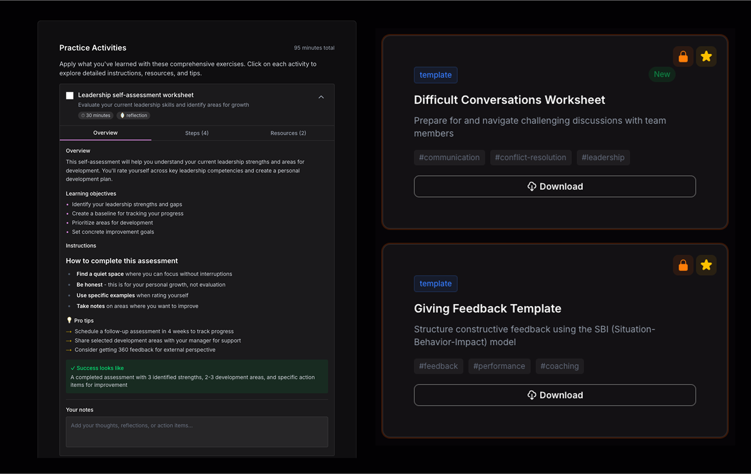 Apply and ship what they learn